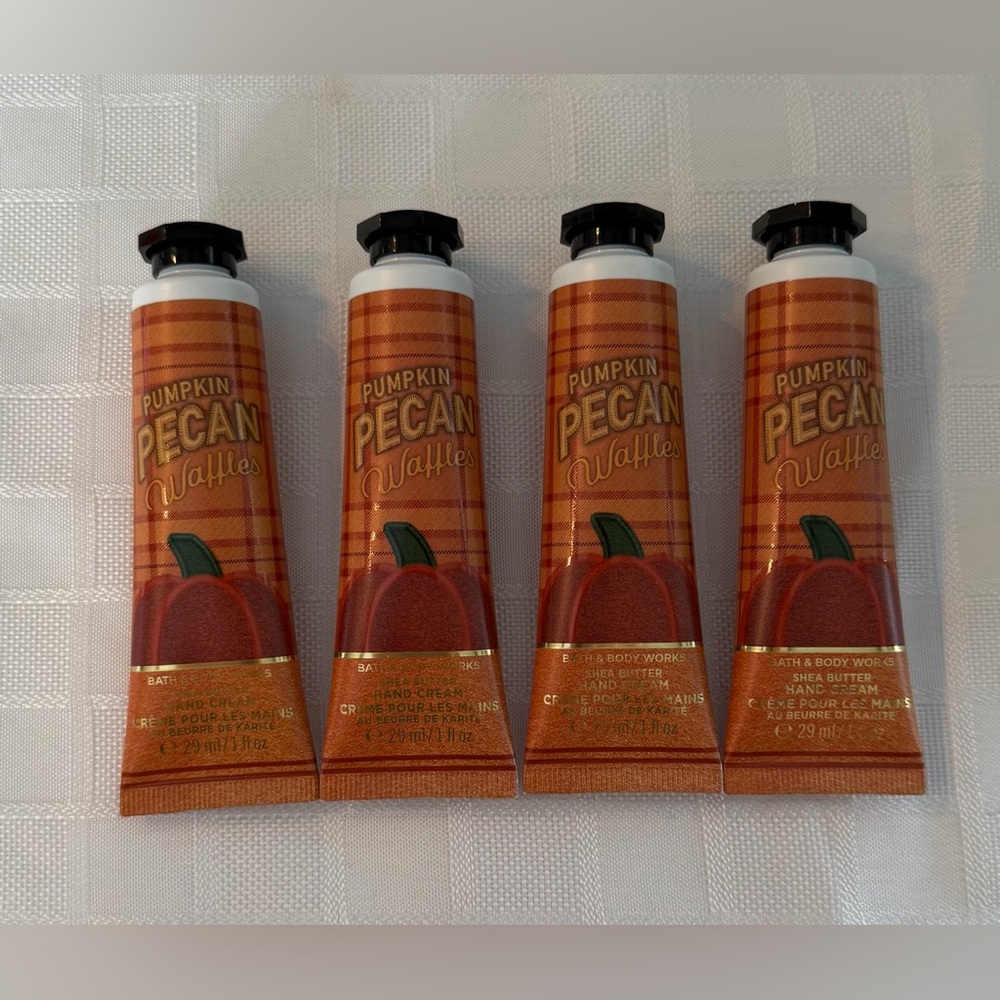 Bath & Body Works Pumpkin Pecan Waffles Hand Cream - Lot Of 4